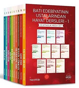 Batı Edebiyatının Ustalarından Hayat Dersleri - 1 10 Kitap kapağı