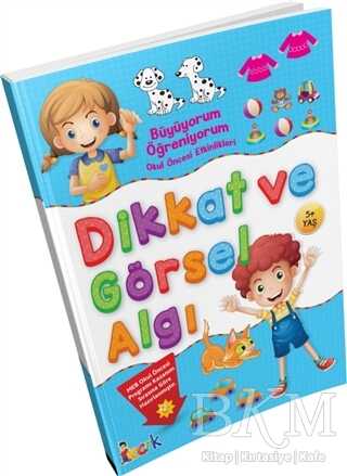 Büyüyorum Öğreniyorum Okul Öncesi Etkinlikleri  Dikkat ve Görsel Algı kapağı