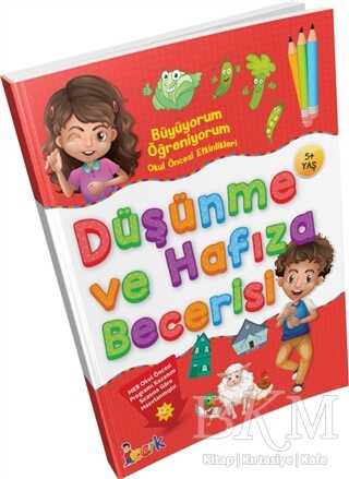 Büyüyorum Öğreniyorum Okul Öncesi Etkinlikleri  Düşünme ve Hafıza Becerisi kapağı