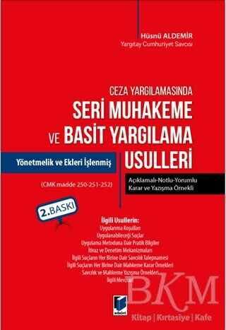 Ceza Yargılamasında Seri Muhakeme ve Basit Yargılama Usulleri kapağı