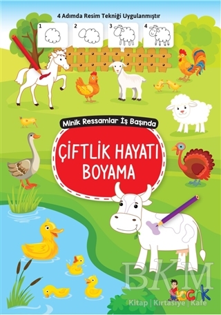 Çiftlik Hayatı Boyama - Minik Ressamlar İş Başında kapağı