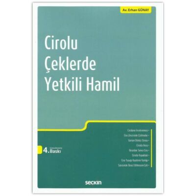 Cirolu Çeklerde Yetkili Hamil kapağı