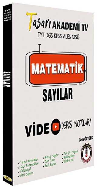 DGS ALES TYT Matematik Sayılar Video Ders Notları kapağı