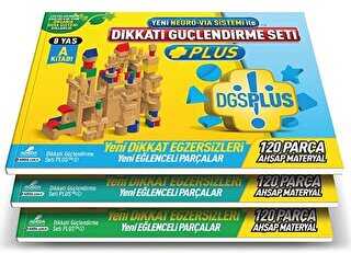 Dikkati Güçlendirme Seti Plus 3 Kitap Materyalsiz - 8 Yaş kapağı