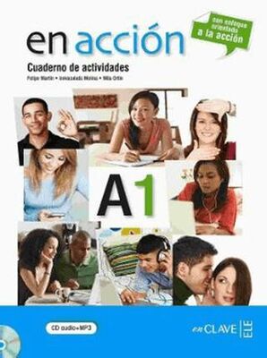 En Accion A1 Cuaderno de Actividades Etkinlik Kitabı +Audio Descargable İspanyolca Temel Seviye