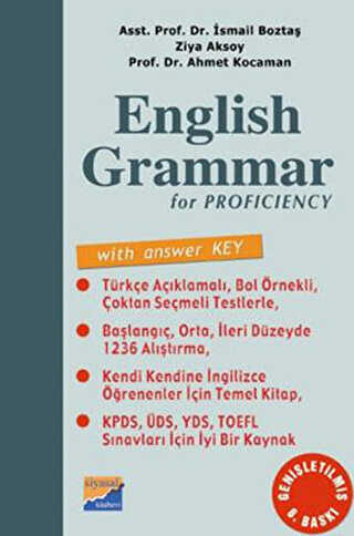 English Grammar for Proficiency With Answer Key - Answer Key Cevap Anahtarı