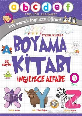 Etkinliklerle Boyama Kitabı İngilizce Alfabe kapağı