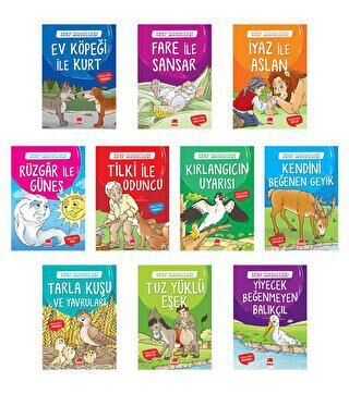 Ezop Masalları Büyük Boy - 10 Kitap Takım kapağı
