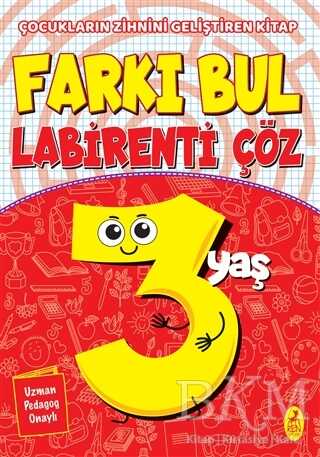 Farkı Bul Labirenti Çöz 3 Yaş kapağı