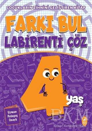 Farkı Bul Labirenti Çöz 4 Yaş kapağı