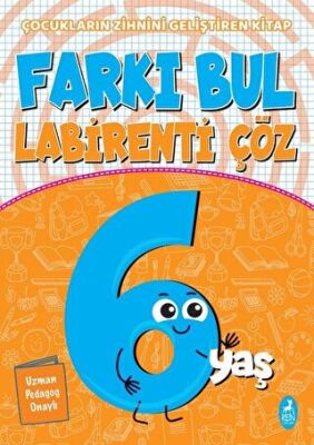 Farkı Bul Labirenti Çöz 6 Yaş kapağı