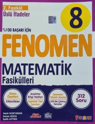 Fenomen 8. Sınıf Matematik 2.Fasikül Üslü İfadeler kapağı
