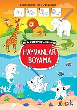 Hayvanlar Boyama - Minik Ressamlar İş Başında kapağı