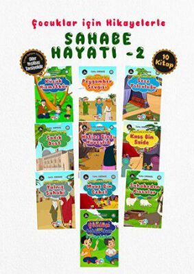 Çocuklar için Hikayelerle Sahabe Hayatı - 2 10 Kitap Takım kapağı