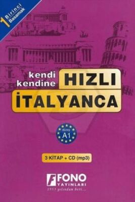 Hızlı İtalyanca 1. Basamak 3 Kitap - Seslendirmeli