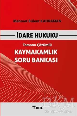 Temsil Kitap İdare Hukuku Kaymakamlık Soru Bankası Tamamı Çözümlü kapağı