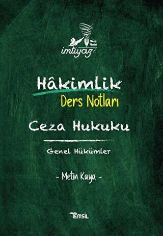 İmtiyaz Hakimlik Ders Notları Ceza Hukuku Genel Hükümler kapağı