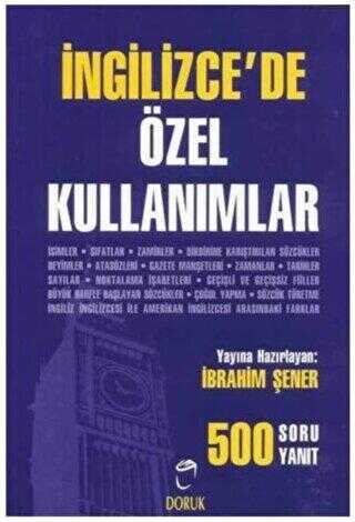 İngilizce’de Özel Kullanımlar 500 Soru - 500 Yanıt