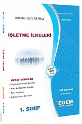 1. Sınıf İşletme İlkeleri Konu Anlatımlı Soru Bankası - Kod 160 kapağı