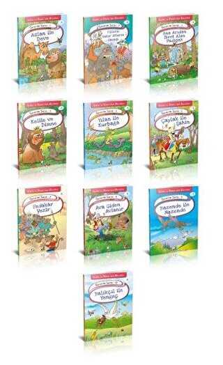 Kelile ve Dimne`den Masallar Güvercin Serisi Seti 10 Kitap Takım