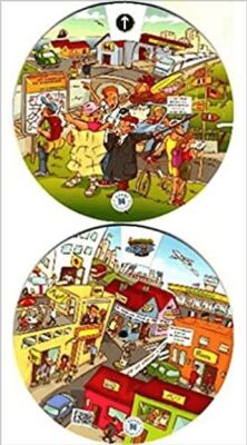 Kelime Çarkı - Kent Hayatı ve Yön-Yol Tarifi İngilizce, İspanyolca, Almanca, Fransızca, İtalyanca