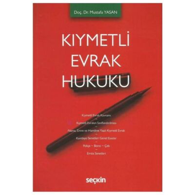 Kıymetli Evrak Hukuku kapağı
