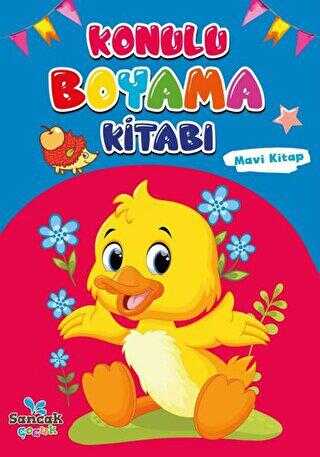 Konulu Boyama Kitabı - Mavi Kitap kapağı