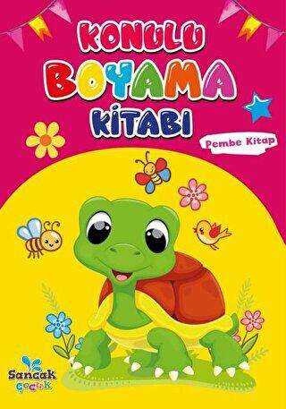Konulu Boyama Kitabı - Pembe Kitap kapağı