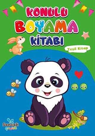 Konulu Boyama Kitabı - Yeşil Kitap kapağı