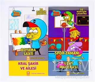 Kral Şakir Boyama Set 4 Kitap kapağı