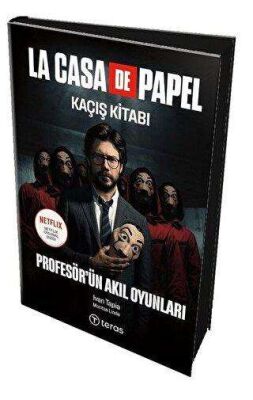 La Casa De Papel Kaçış Kitabı - Profesör`ün Akıl Oyunları Maske Hediyeli - Defter ve Origami Set kapağı