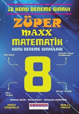 LGS 8. Sınıf Züper Maxx Matematik Konu Denemeleri kapağı