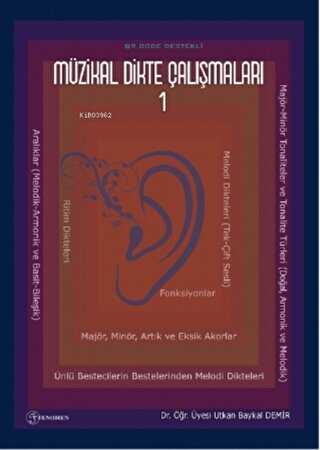 Müzikal Dikte Çalışmaları 1 kapağı