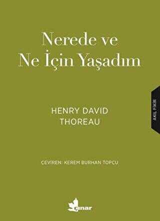 Nerede ve Ne için Yaşadım kapağı