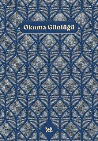 Okuma Günlüğü Motifli - Lacivert kapağı