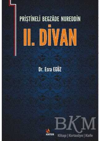 Priştineli Begzade Nureddin 2. Divan kapağı