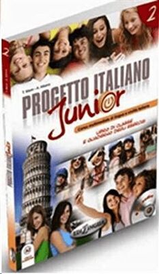 Progetto Italiano Junior 2 Ders Kitabı ve Çalışma Kitabı +CD İtalyanca Orta-Alt Seviye