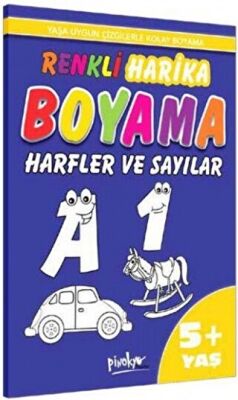 Renkli Harika Boyama Harfler ve Sayılar 5+ Yaş kapağı