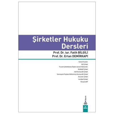 Şirketler Hukuku Dersleri kapağı