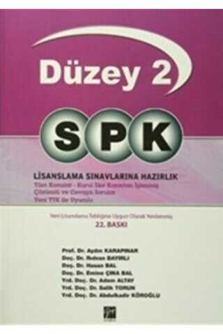 Gazi Kitabevi SPK Temel Düzey 2 Lisanslama Sınavlarına Hazırlık