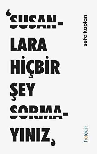 ‘Susanlara Hiçbir Şey Sormayınız, kapağı