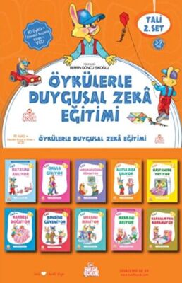 Tali Öykülerle Duygusal Zeka Eğitimi Serisi 3-7 Yaş + Etkinlikli Boyama Kitabı 2. Set 10 Kitap Takım kapağı