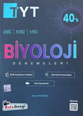 TYT Biyoloji 40` lı Branş Denemesi kapağı