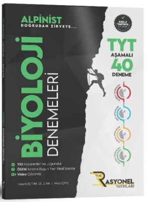TYT Biyoloji Alpinist Aşamalı 40 Deneme kapağı