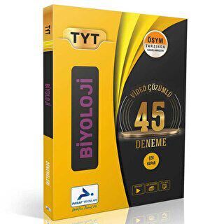 TYT Biyoloji Video Çözümlü 45 Deneme Prf kapağı