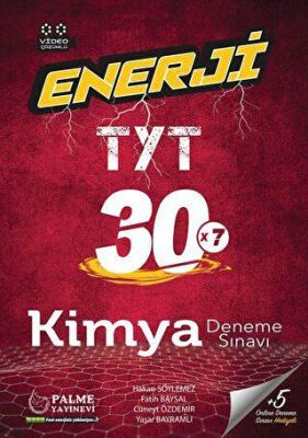 Palme YKS TYT Enerji Kimya 30 Deneme Sınavı Video Çözümlü kapağı