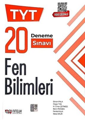 Nitelik YKS TYT Fen Bilimleri 20 Deneme Sınavı Video Çözümlü kapağı