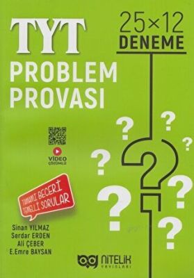 Nitelik YKS TYT Problem Provası 25X12 Deneme kapağı