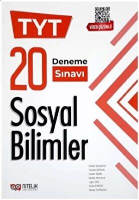 Nitelik YKS TYT Sosyal Bilimler 20 Deneme Video Çözümlü kapağı