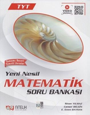 Nitelik YKS TYT Yeni Nesil Matematik Soru Kitabı Video Çözümlü kapağı
